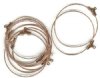 5 Pairs of 40mm Antique Copper Earring Hoops